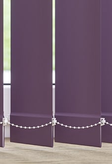 Trinity (FR Blackout), Venetian Purple - Vertical Blind Slats
